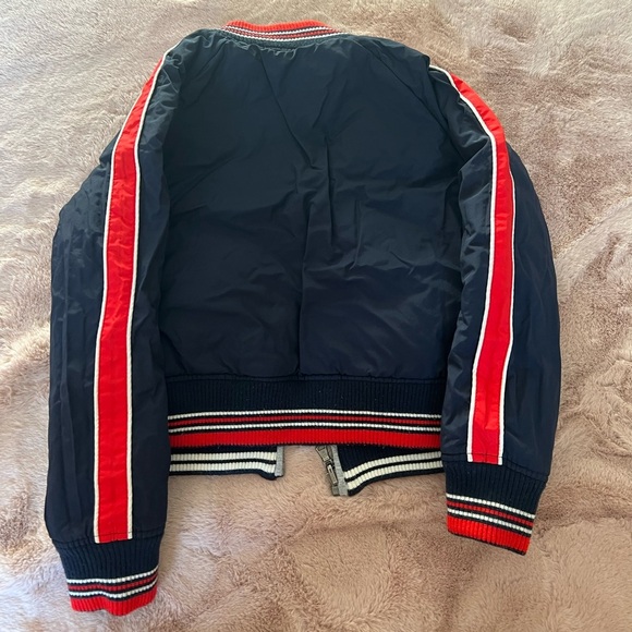 BOYS TOMMY HILFIGER reversible BOMBER JACKET size 4-5 - Picture 6 of 10